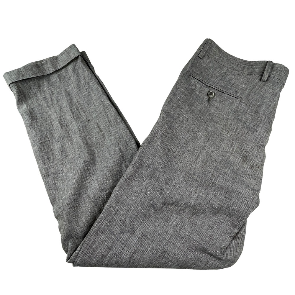 Men's Tailored Gray Dress Trousers